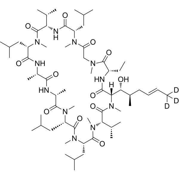 Cyclosporin A-d<sub>3</sub> Chemical Structure