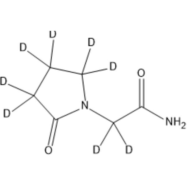 Piracetam-d<sub>8</sub> Chemical Structure