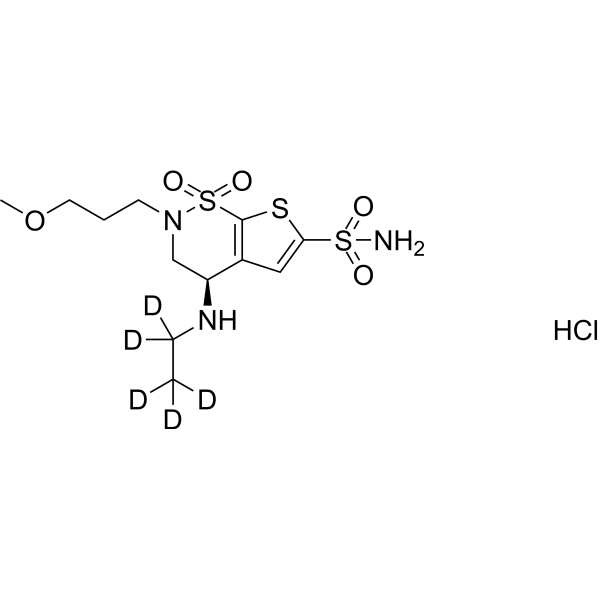 Brinzolamide-d<sub>5</sub> hydrochloride Chemical Structure