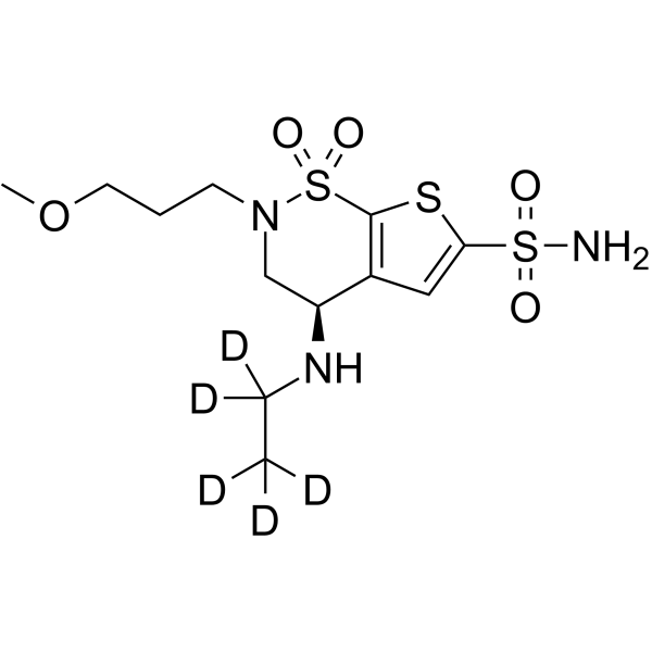 Brinzolamide-d<sub>5</sub> Chemical Structure