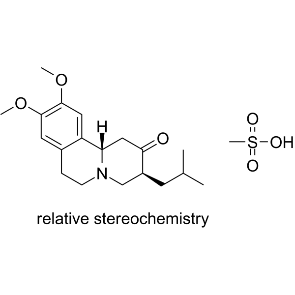 Tetrabenazine mesylate Chemical Structure