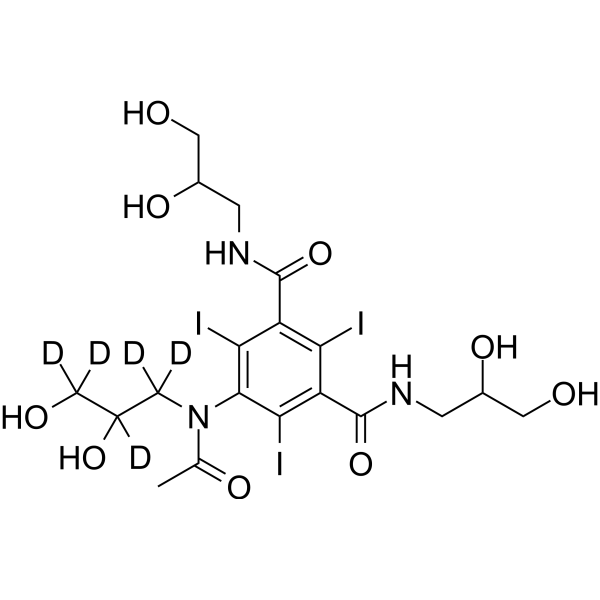 Iohexol-d<sub>5</sub> Chemical Structure