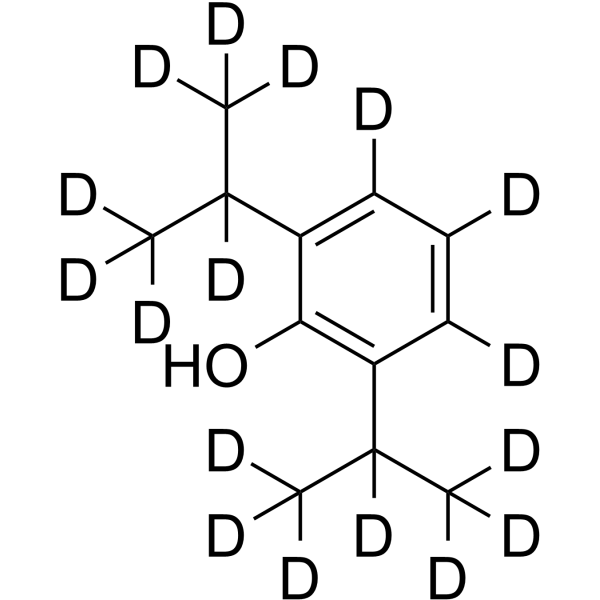 Propofol-d<sub>17</sub> Chemical Structure