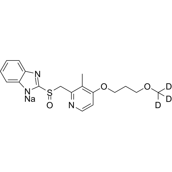 Rabeprazole-d3 sodium Chemical Structure