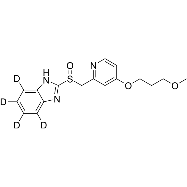 Rabeprazole-d<sub>4</sub> Chemical Structure