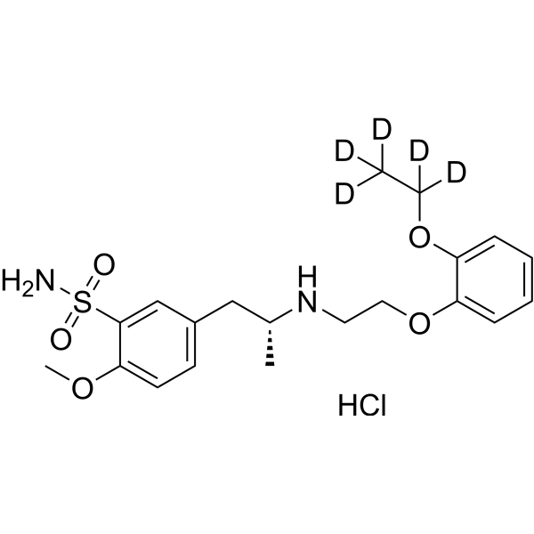 Tamsulosin-d<sub>5</sub> hydrochloride Chemical Structure