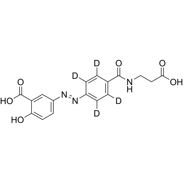 Balsalazide-d<sub>4</sub> Chemical Structure