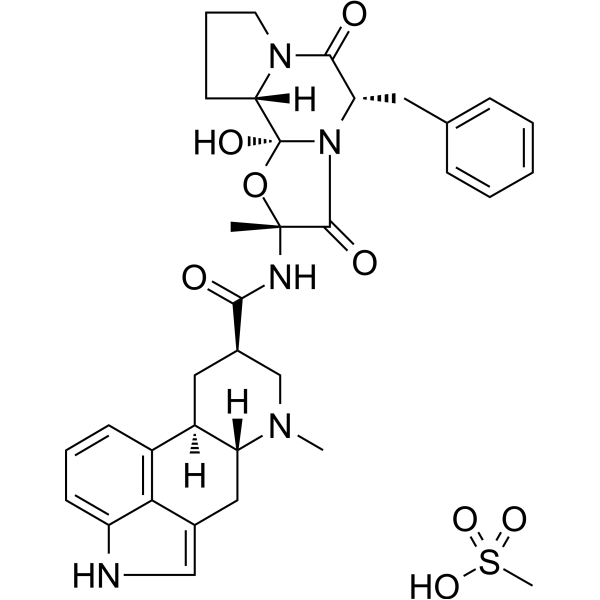 Dihydroergotamine mesylate Chemical Structure