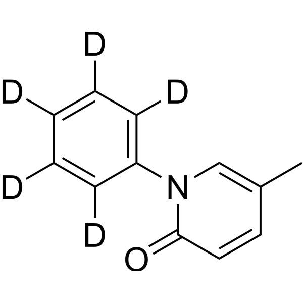 Pirfenidone-d<sub>5</sub> Chemical Structure