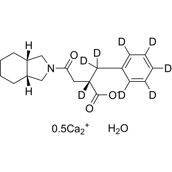Mitiglinide-d<sub>8</sub> calcium hydrate Chemical Structure