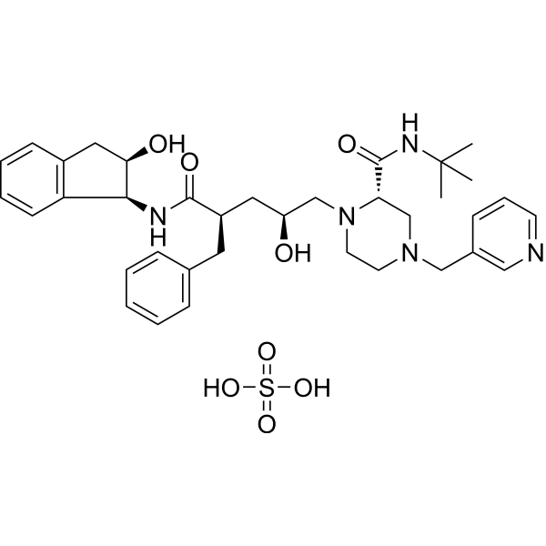 Indinavir sulfate Chemical Structure