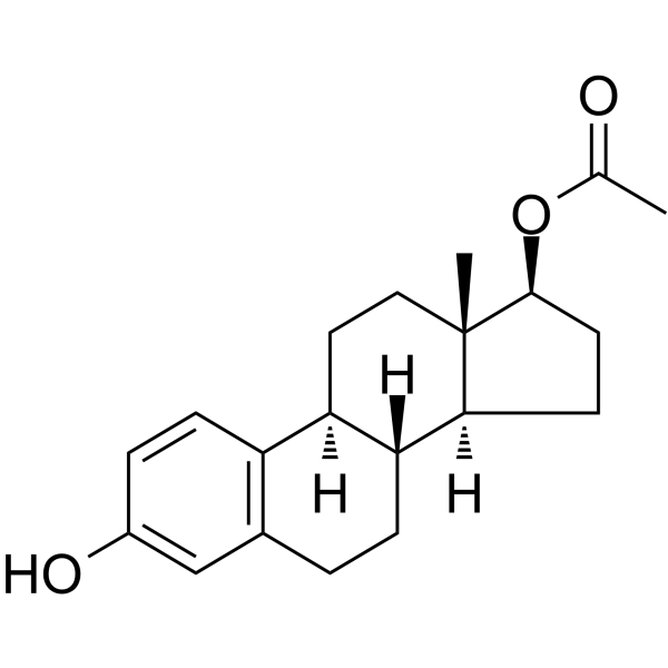 β-Estradiol 17-acetate Chemical Structure