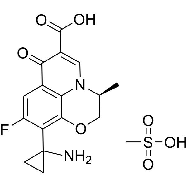 Pazufloxacin mesylate Chemical Structure
