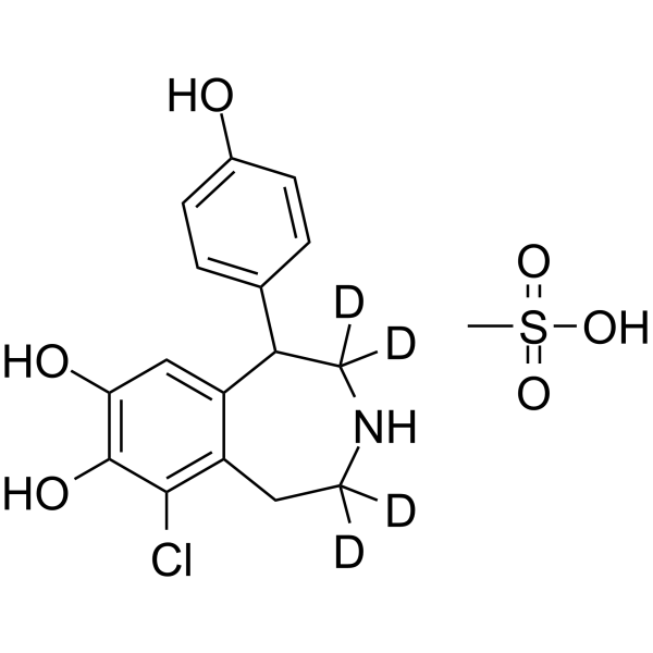 Fenoldopam-d4 mesylate Chemical Structure