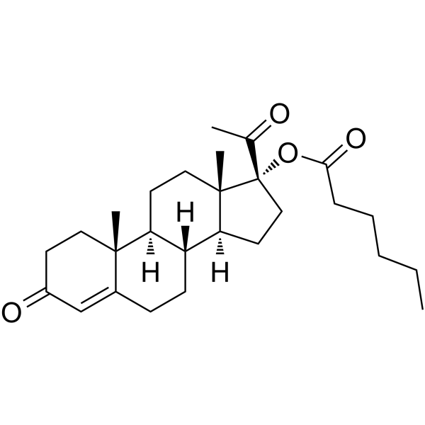 Hydroxyprogesterone caproate Chemical Structure