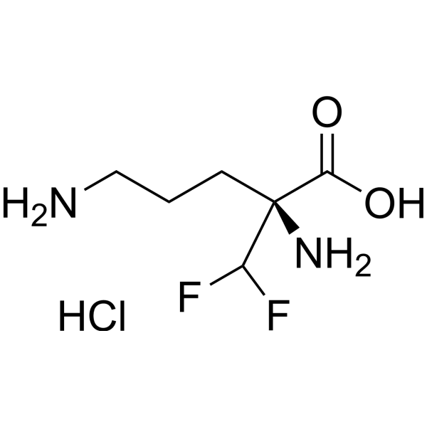 L-Eflornithine monohydrochloride Chemical Structure