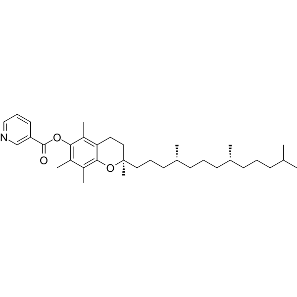 (±)-α-Tocopherol nicotinate Chemical Structure