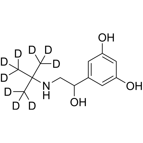 Terbutaline-d<sub>9</sub> Chemical Structure
