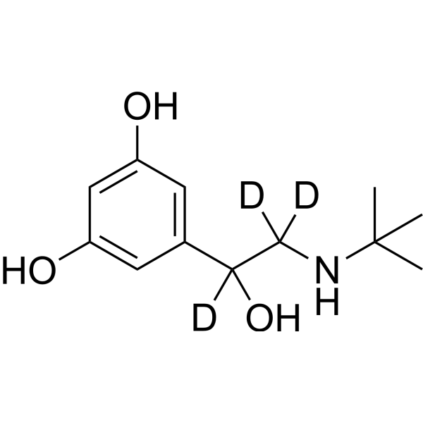 Terbutaline-d<sub>3</sub> Chemical Structure