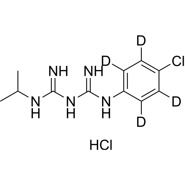 Proguanil-d<sub>4</sub> hydrochloride Chemical Structure