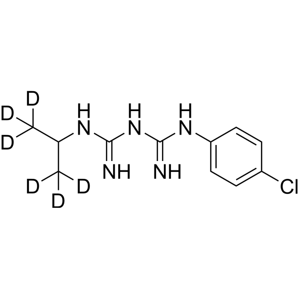 Proguanil-d<sub>6</sub> Chemical Structure