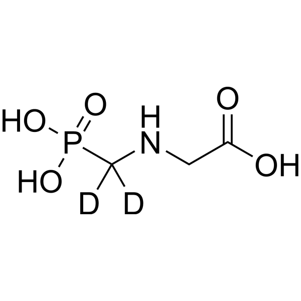 Glyphosate-d<sub>2</sub> Chemical Structure