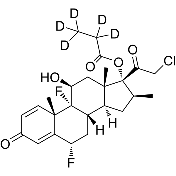 Halobetasol propionate-d<sub>5</sub> Chemical Structure