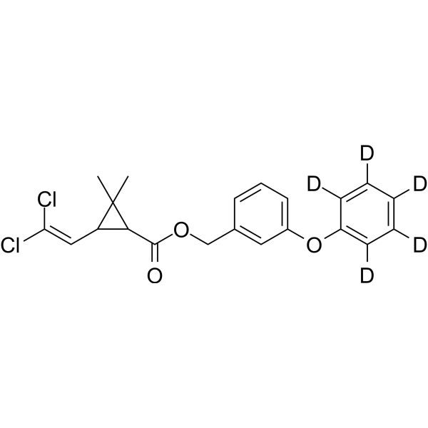 Permethrin-d5 Chemical Structure