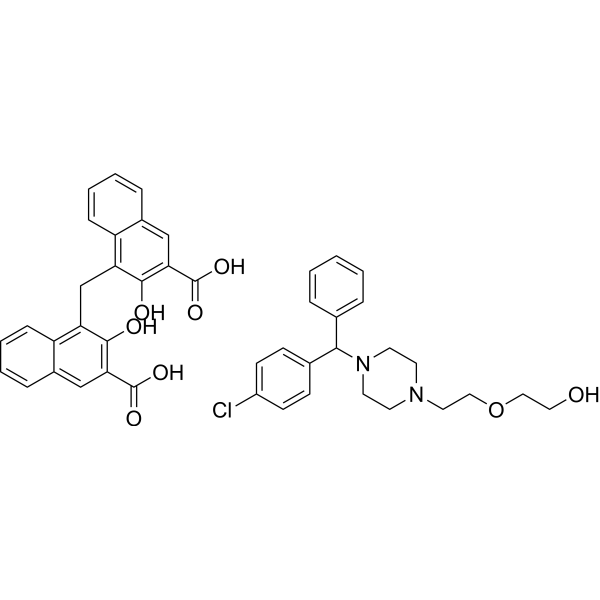 Hydroxyzine pamoate Chemical Structure