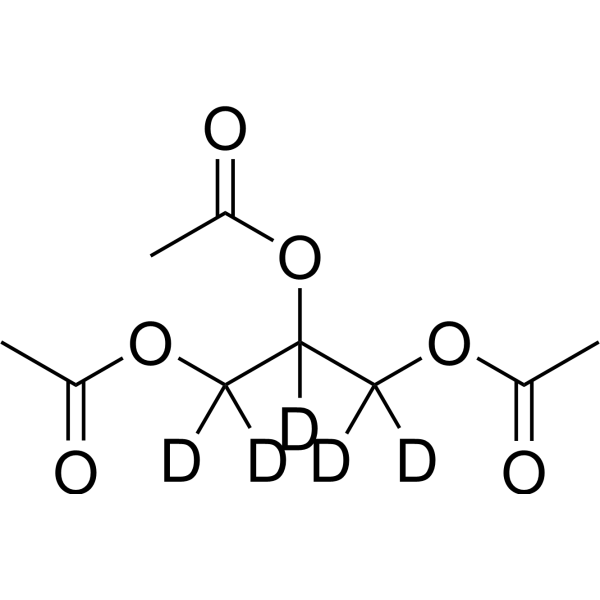 Triacetin-d<sub>5</sub> Chemical Structure