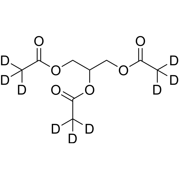 Glyceryl Triacetate-d<sub>9</sub> Chemical Structure