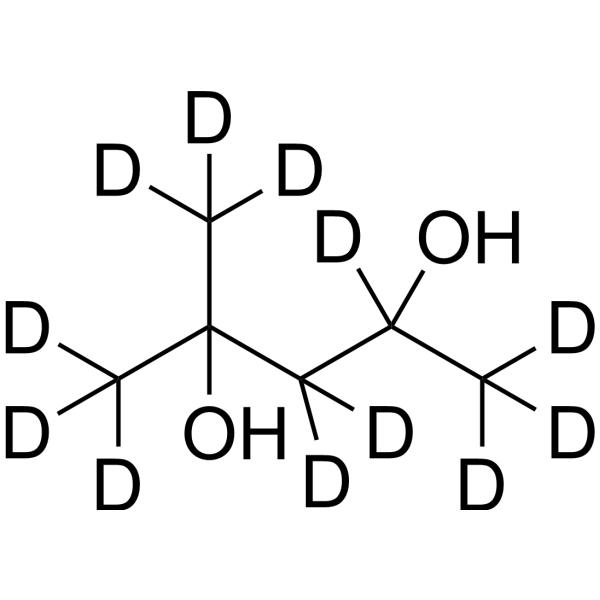 Hexylene glycol-d<sub>12</sub> Chemical Structure