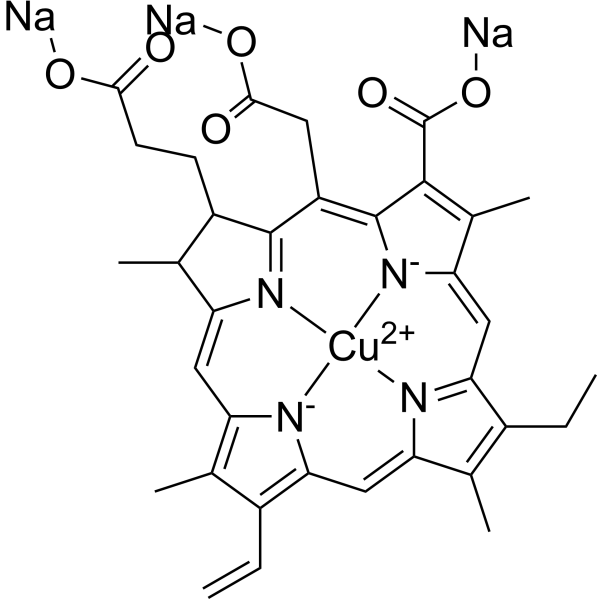 Chlorophyllin sodium copper salt (Standard) Chemical Structure