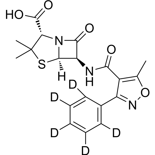 Oxacillin-d<sub>5</sub> Chemical Structure