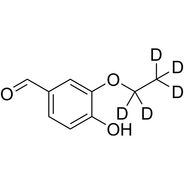 Ethylvanillin-d<sub>5</sub> Chemical Structure
