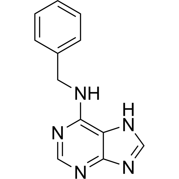 6-Benzylaminopurine Chemical Structure