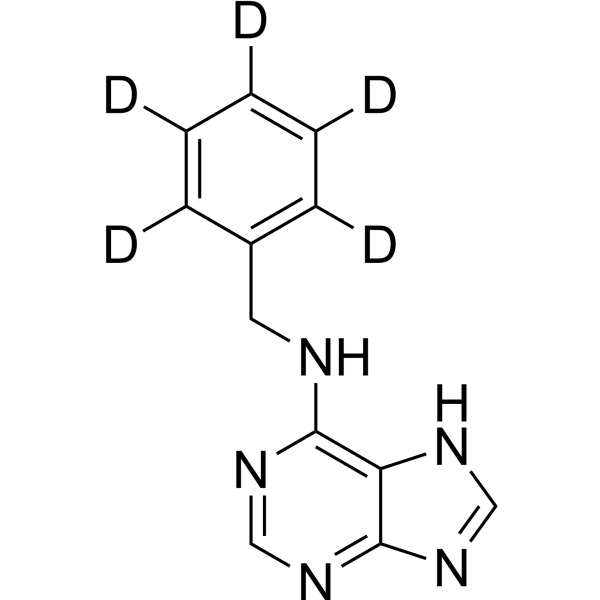 6-Benzylaminopurine-d<sub>5</sub> Chemical Structure