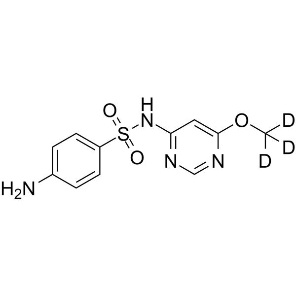 Sulfamonomethoxine-d<sub>3</sub> Chemical Structure