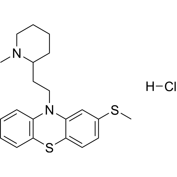 Thioridazine hydrochloride (Standard) Chemical Structure