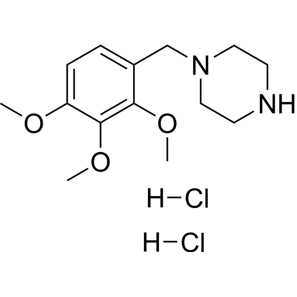 Trimetazidine dihydrochloride Chemical Structure