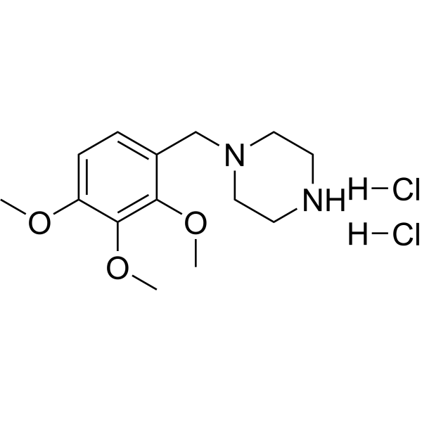 Trimetazidine dihydrochloride (Standard) Chemical Structure
