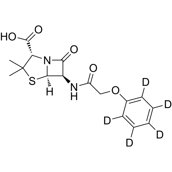Penicillin V-d5 Chemical Structure