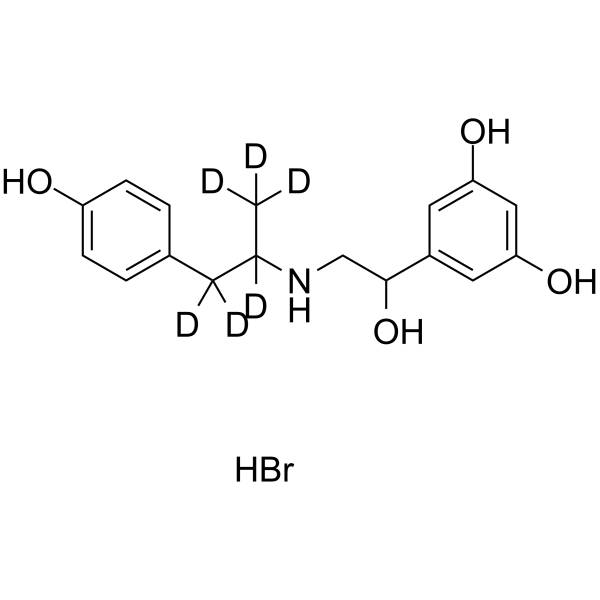Fenoterol-d<sub>6</sub> hydrobromide Chemical Structure