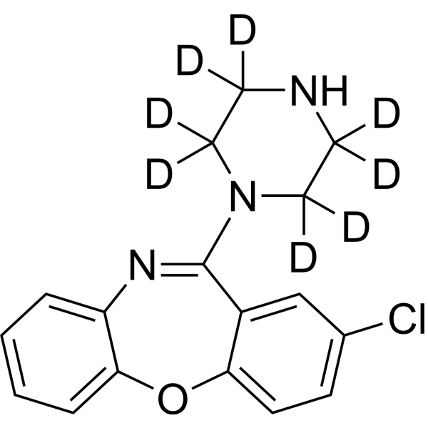 Amoxapine-d<sub>8</sub> Chemical Structure