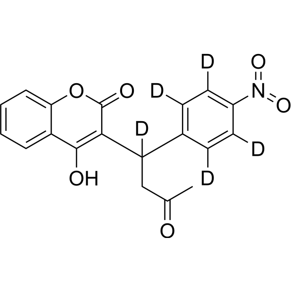 Acenocoumarol-d<sub>5</sub> Chemical Structure