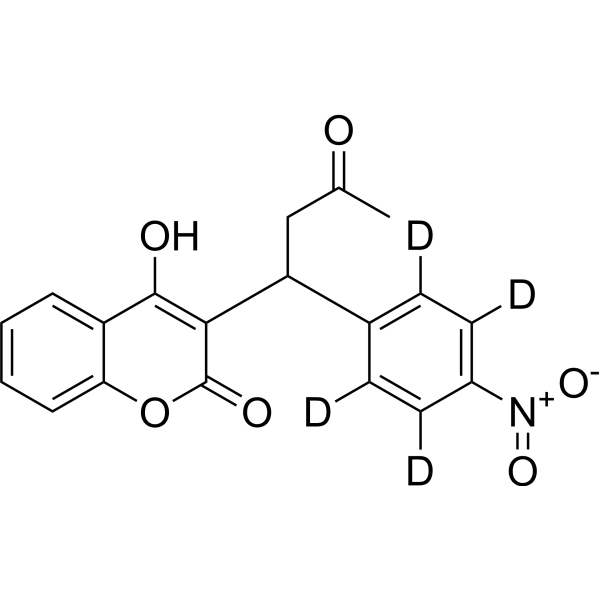 Acenocoumarol-d<sub>4</sub> Chemical Structure