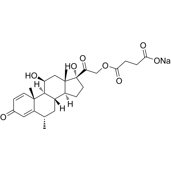 Methylprednisolone succinate sodium Chemical Structure