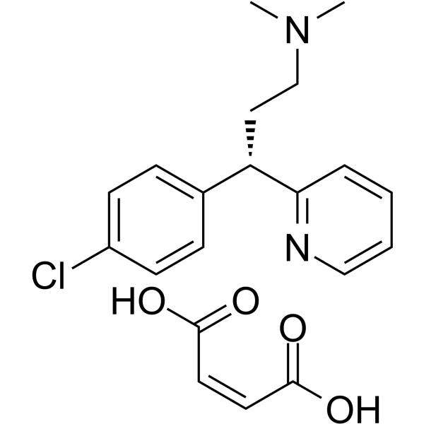 Dexchlorpheniramine maleate Chemical Structure