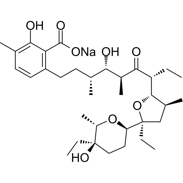 Lasalocid sodium Chemical Structure