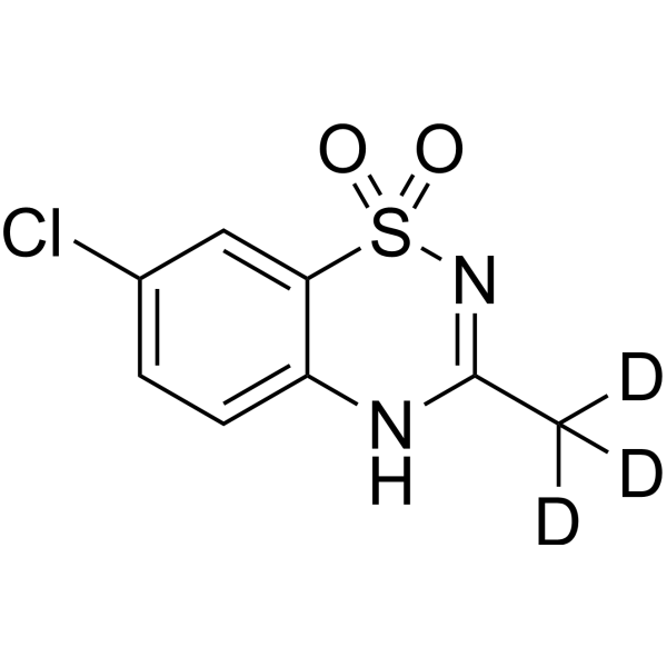 Diazoxide-d<sub>3</sub> Chemical Structure